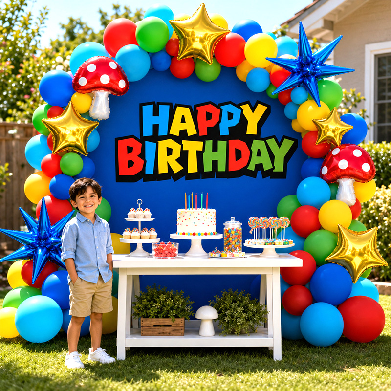 Party Games Bunny - Super Bors Video Game Inspired Balloon
