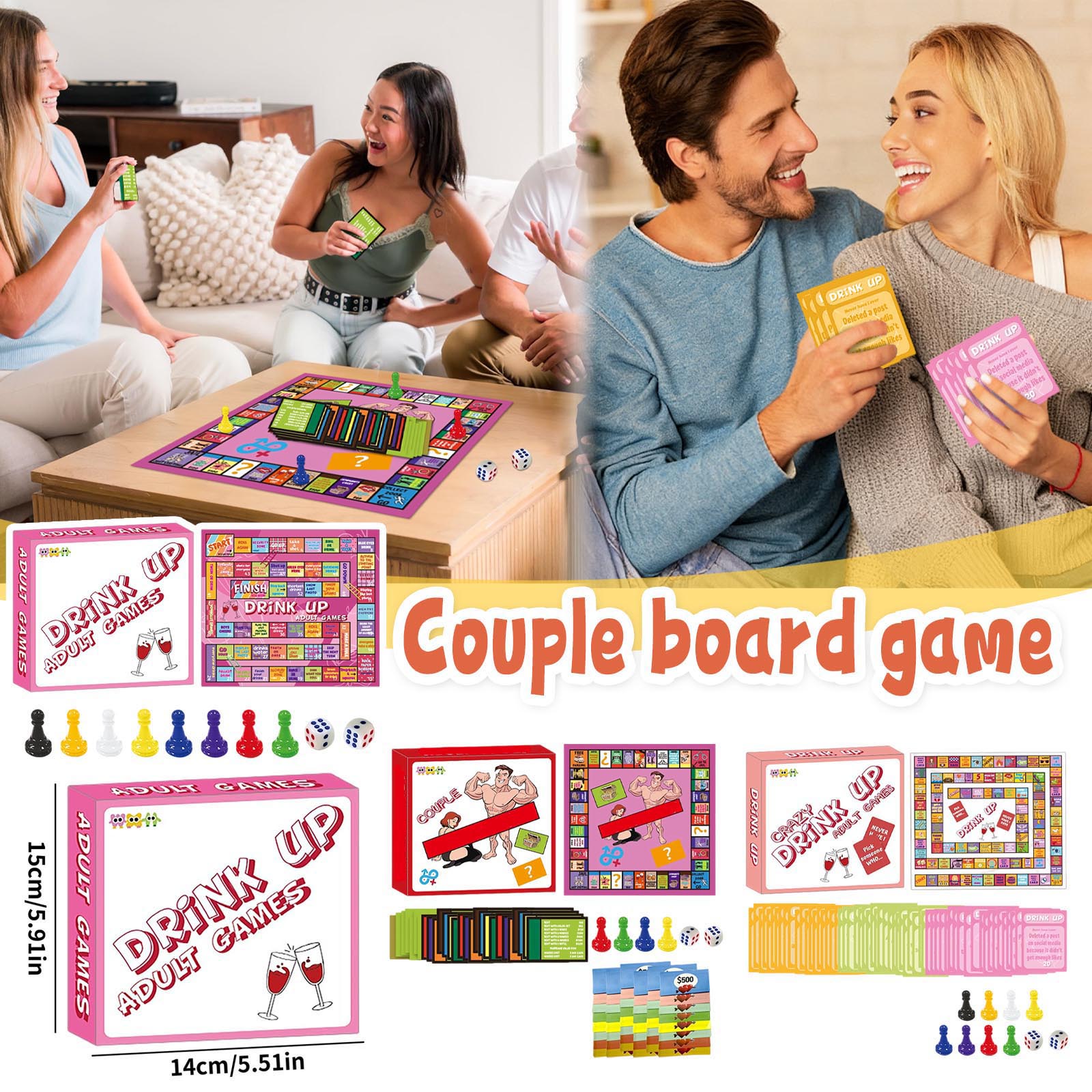 Couples' Desk Board Game Suita - Play Friends Party Games ulasan dan harga