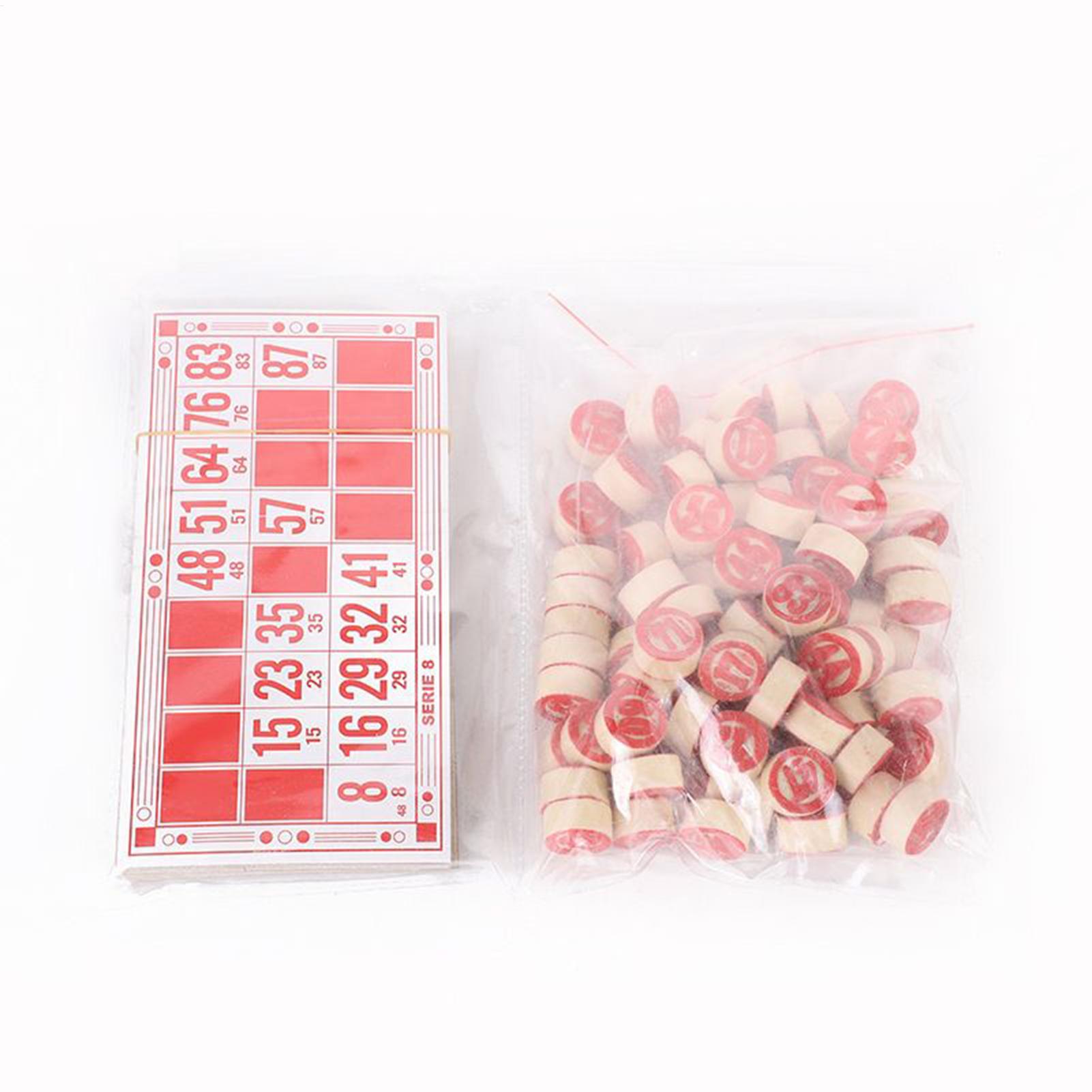 Bingo Game Wooden Funny Educat - Play Friends Party Games ulasan dan harga