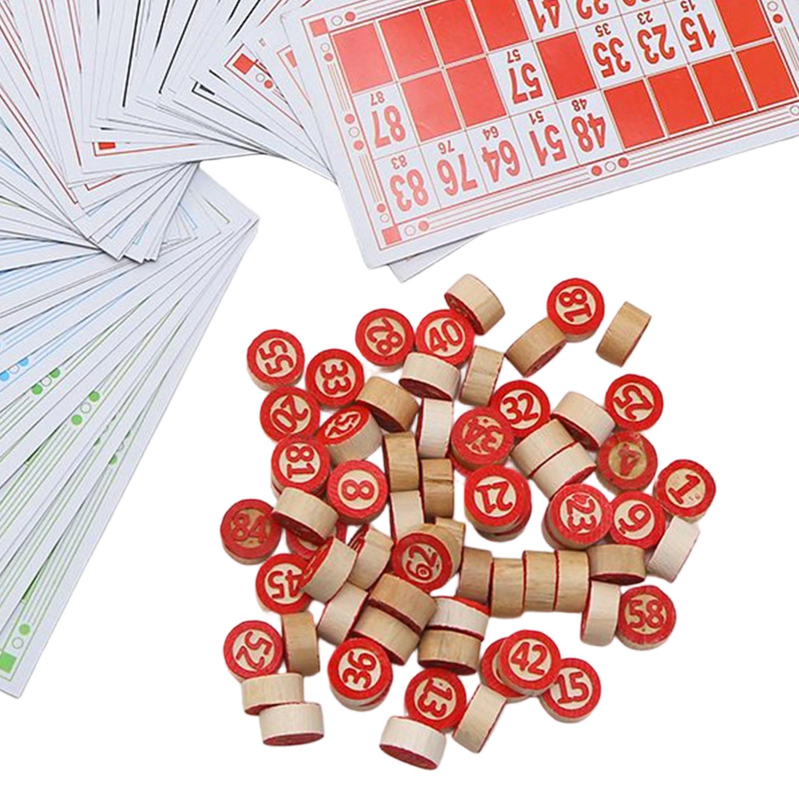 Bingo Game Wooden Funny Educat - Play Friends Party Games ulasan dan harga