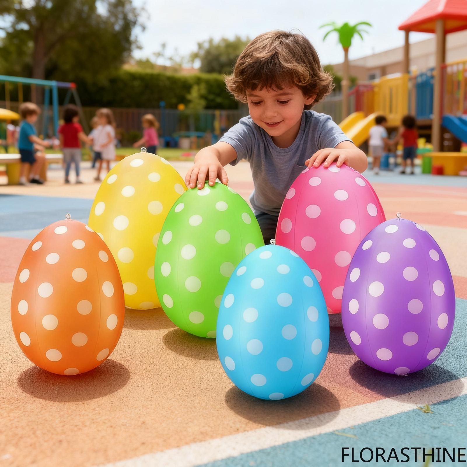 6Pcs Inflatable Easter Eggs /s - Party Games Egg ulasan dan harga