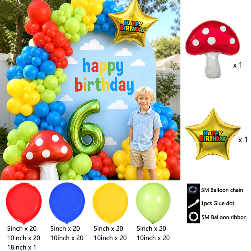 1set Red Blue Green Mushroom S - Party Games Bunny ulasan dan harga