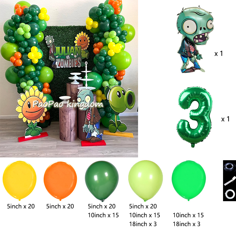 Plants Vs. Z-Zombies Balloons  - Party Games Bunny ulasan dan harga