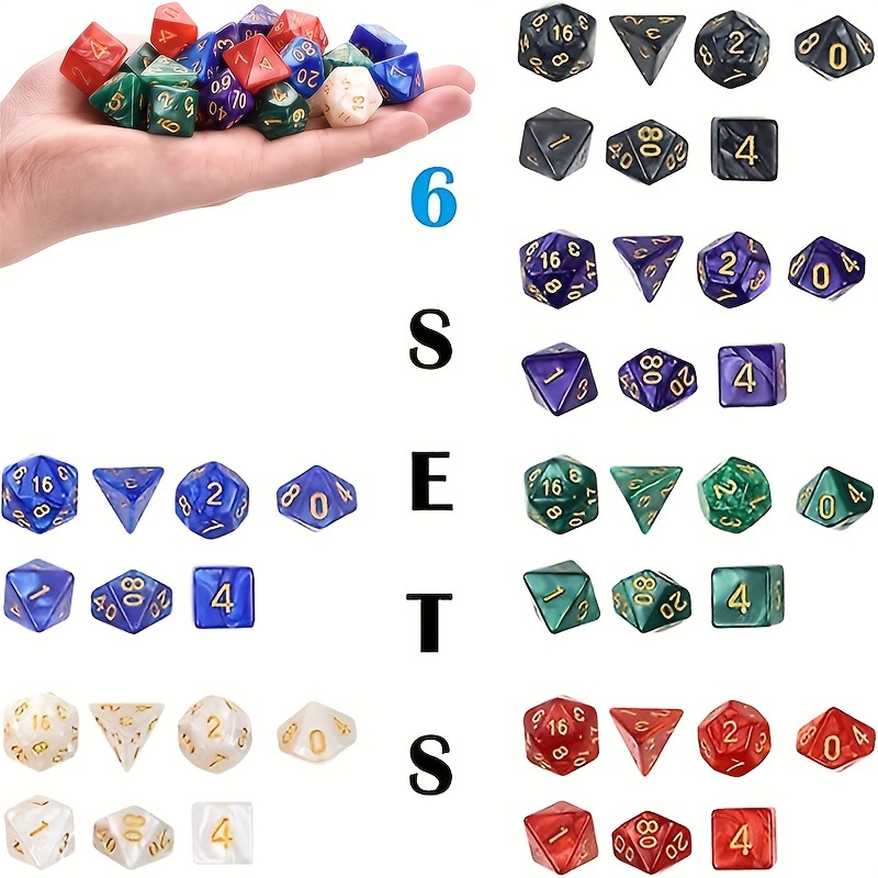 42PCS Multi-Sided Dice Set 6 C - Play Friends Party Games ulasan dan harga