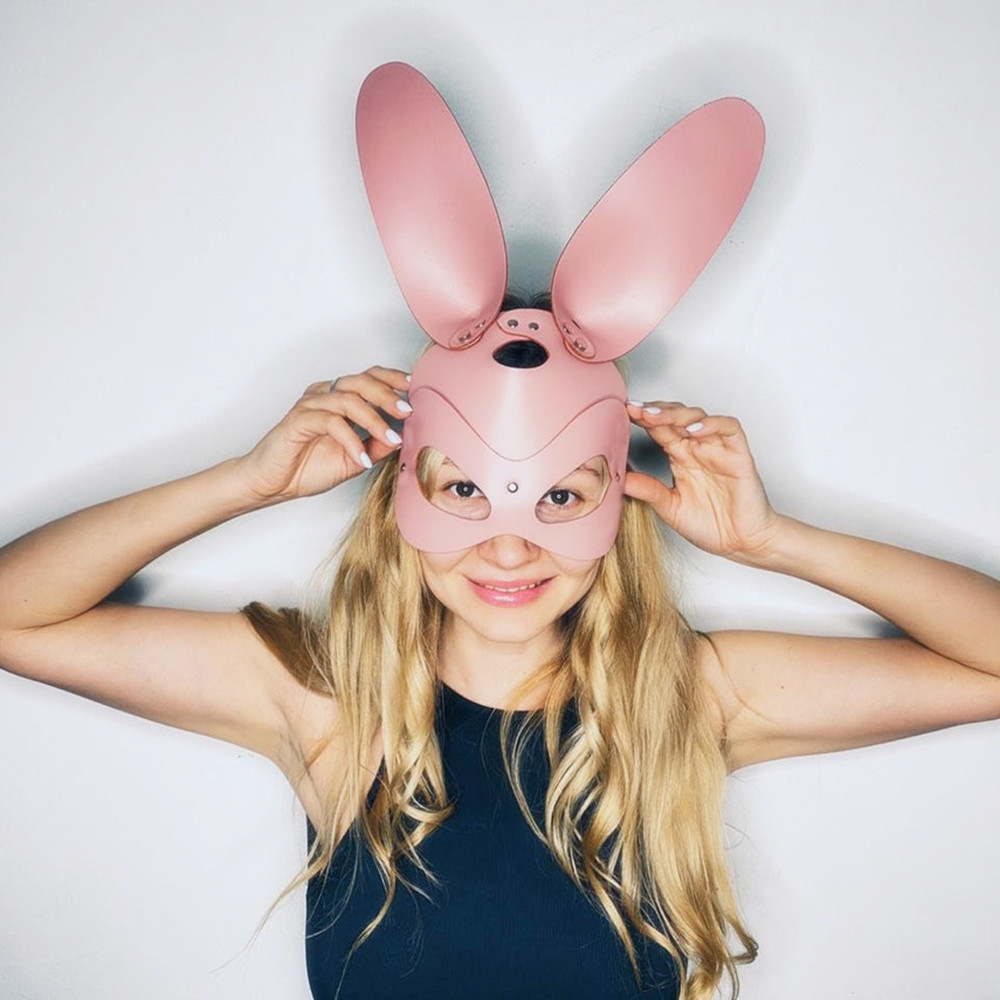 Bunny Mask Rabbit Ears Half Ma - Party Games Bunny ulasan dan harga
