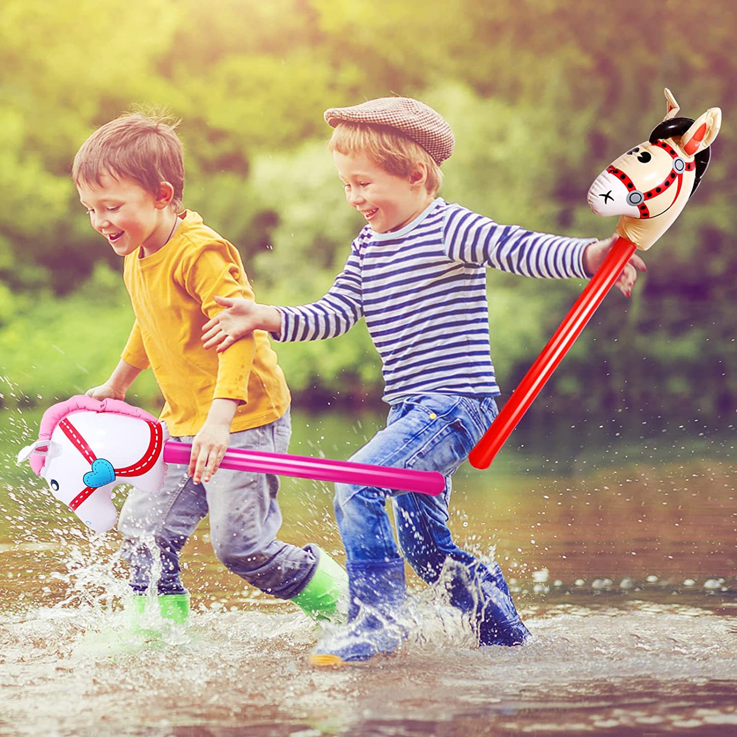 Inflatable Horsehead Stick Uni - Party Games Bunny ulasan dan harga