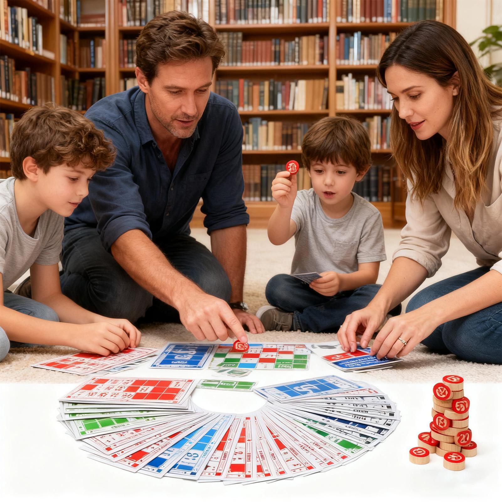 Bingo Set Wooden Funny Educati - Play Friends Party Games ulasan dan harga