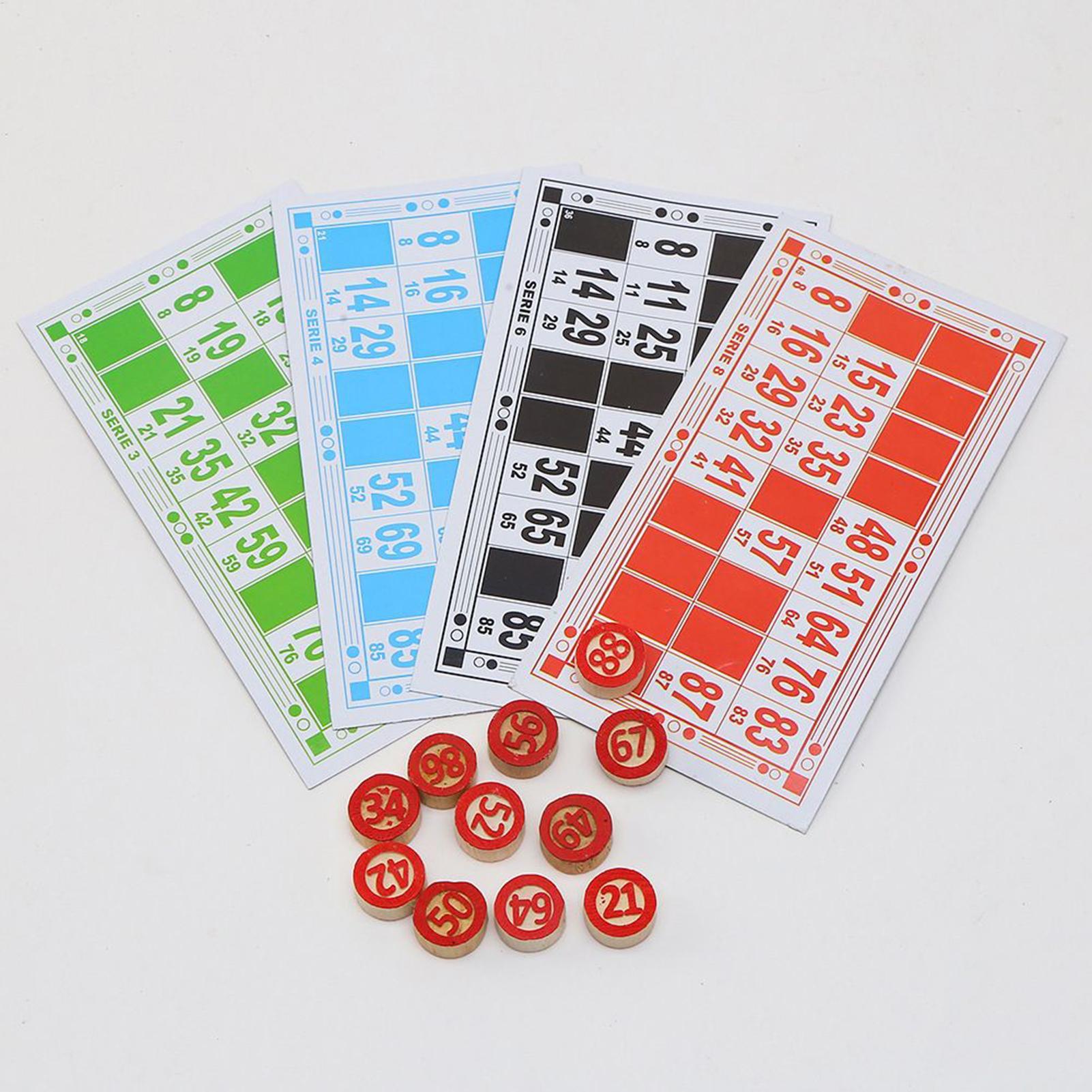Bingo Card Game Wooden Funny E - Play Friends Party Games ulasan dan harga